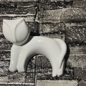 Vintage MCM Naaman Israel Porcelain Cat Figurine